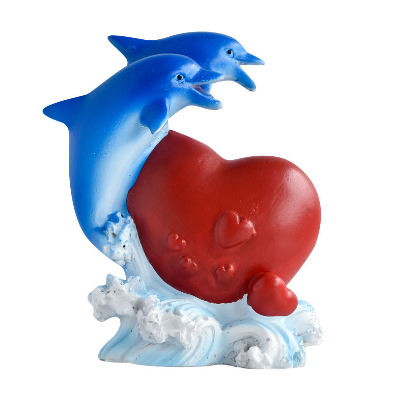 Mediterranean style, ocean dolphin, home decoration ornaments