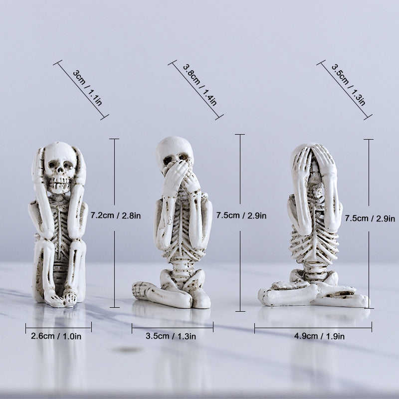 Halloween ghost festival skull decorations, resin craft