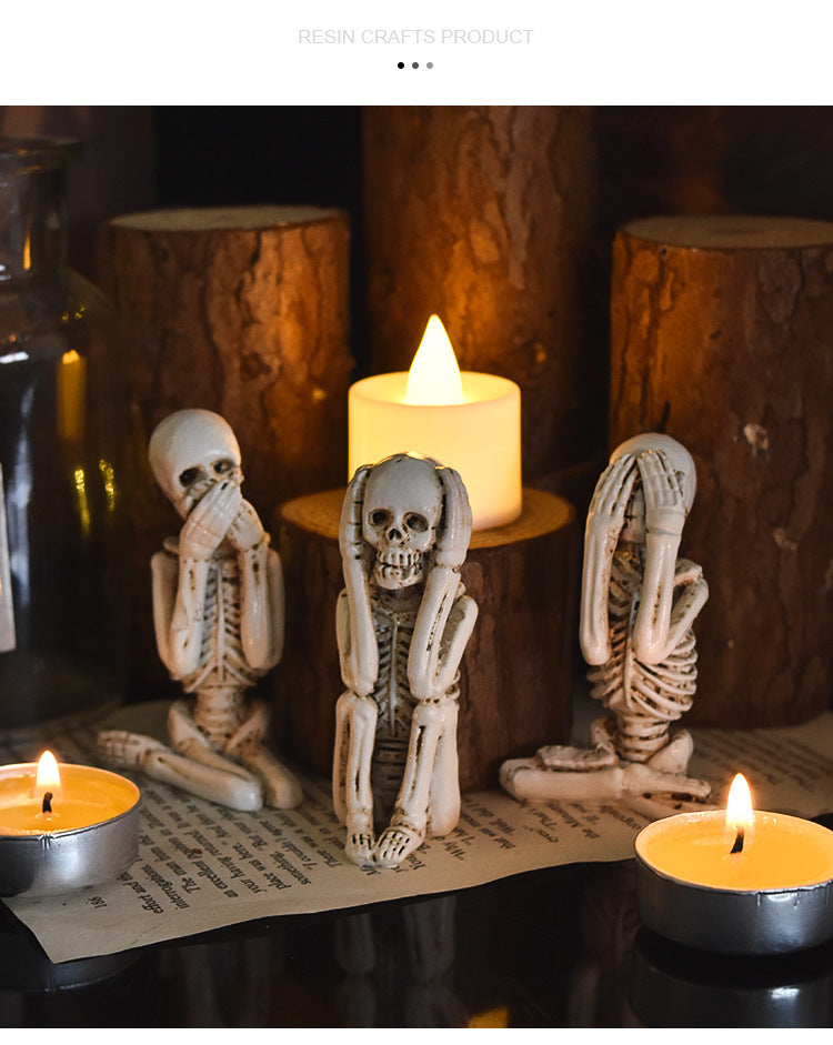 Halloween ghost festival skull decorations, resin craft