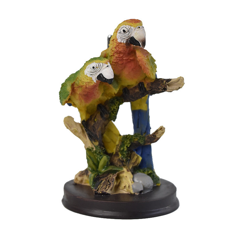 Nordic style parrot resin craft home decoration